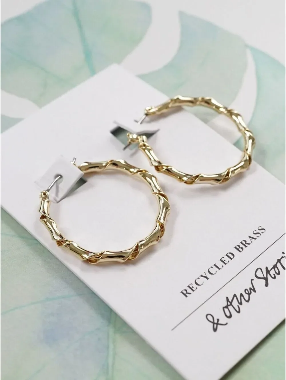 & Other Stories Twisted Hoop Earrings